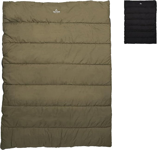 Teton Evergreen Sleeping Bag for Adults. Choose for Any Weather. Warm Sleeping Bags for Camping, Hunting, and Base Camp