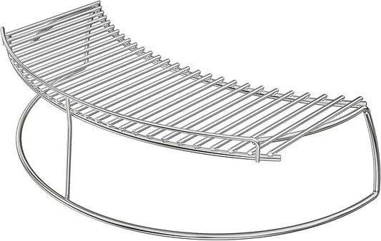 Only fire Warming Cooking Rack Fits for Charcoal Kettle Grills Like Weber,Char-Broil and Ceramic Grills Like Large Big Green Egg,Kamado Joe Classic,Pit Boss K22,Louisiana K22,17 3/4"