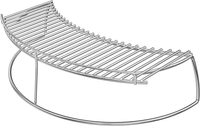 Only fire Warming Cooking Rack Fits for Charcoal Kettle Grills Like Weber,Char-Broil and Ceramic Grills Like Large Big Green Egg,Kamado Joe Classic,Pit Boss K22,Louisiana K22,17 3/4"