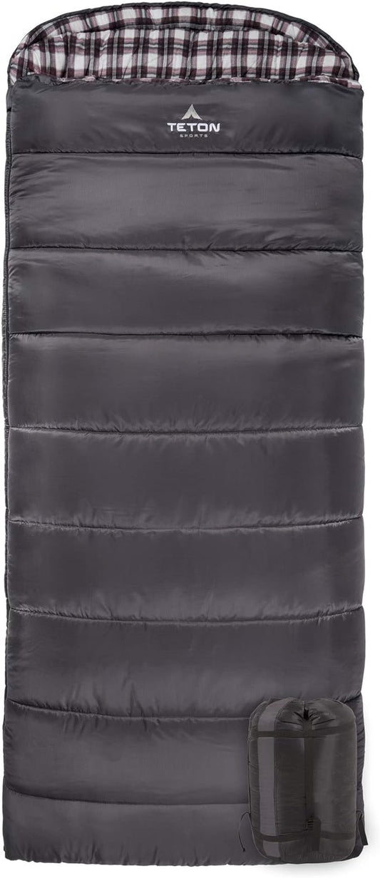 Teton Celsius Regular, -25F, 20F, 0F Degree Sleeping Bags, All Weather Bag for Adults and Kids, Camping Made Easy and Warm, Travel Sack Included