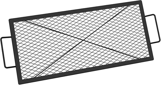 onlyfire Barbecue Rectangle X-Marks Fire Pit Cooking Grate, 32-Inch