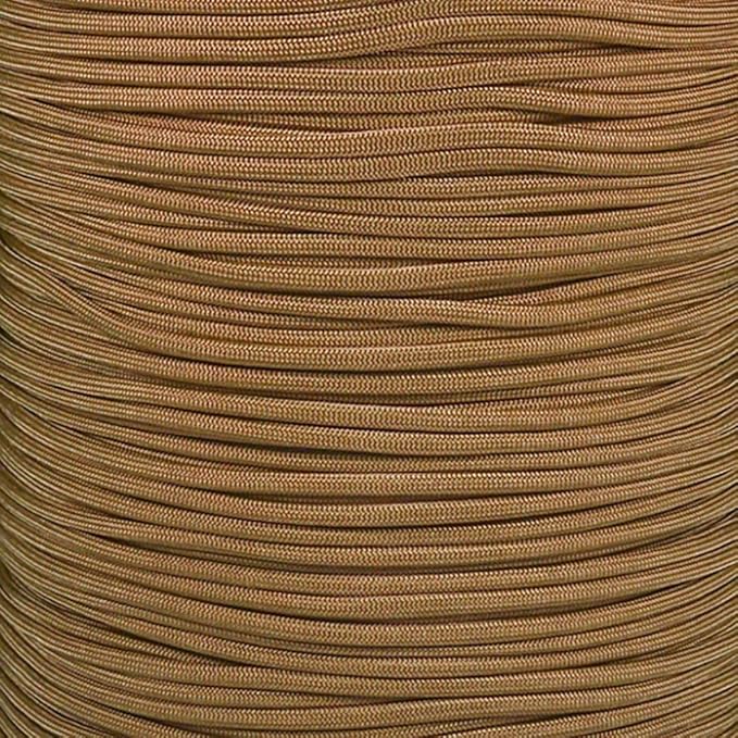 Paracord Planet Yellow 550 Paracord – 7 Strand Type III Paracord for Camping, Crafting, Utility and More! – Gold (100 ft)