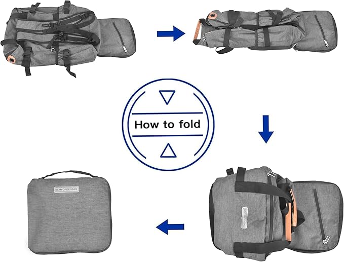 35L Foldable Waterproof Backpack For Outdoor Sports Travel Inside Wet Clothes Compartment Packable For Multiple