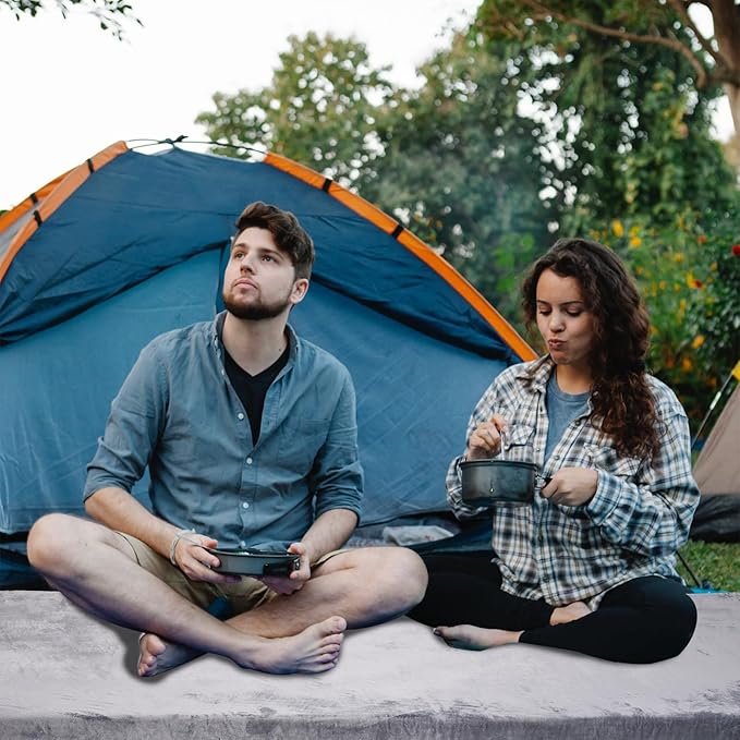 Memory Foam Camping Mattress,3 Inch Thick Portable Floor Mat for Adult Waterproof Sleeping Mat Roll Up Floor Mattress Foldable Backpacking Travel Bed for Hiking,Guest Bed