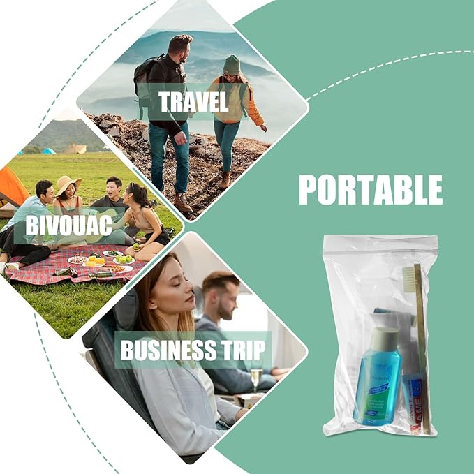 Hygiene Kit Bundle Bulk, Travel Size Personal Care Toiletries for Hotel, Home, Camping, Travel, Charity - Individually Wrapped Toiletries Amenities (15 Pack)