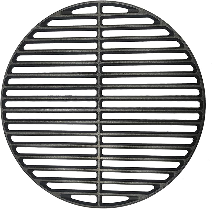 13" Cast Iron Cooking Grid for S/MiniMax Big Green Egg Accessories, Round Grill Grate Grids for BGE or Other Same Size Charcoal Grill