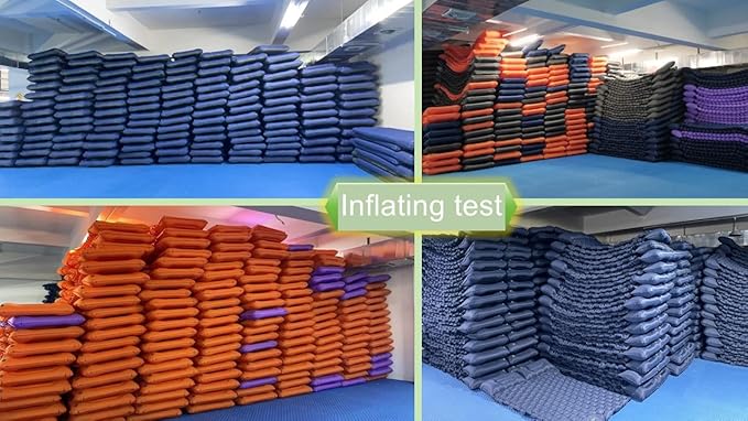 Sleeping Pad, Ultralight Thicken Inflatable Sleeping Pad for Camping, Camping Pad with Carry Bag, Built-in Pillow and Pump (Grey)