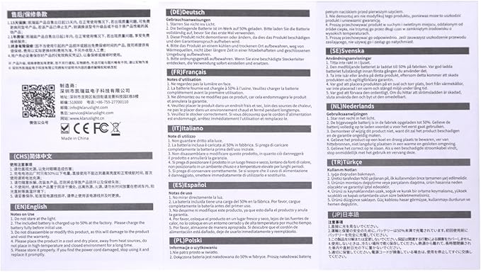 KLARUS CL8 Small Camping Lantern & Light, Pumpkin Pocket Rechargeable Camping Flash Light Tent Light, Hanging Hook, USB-C Port, IPX5 Waterproof