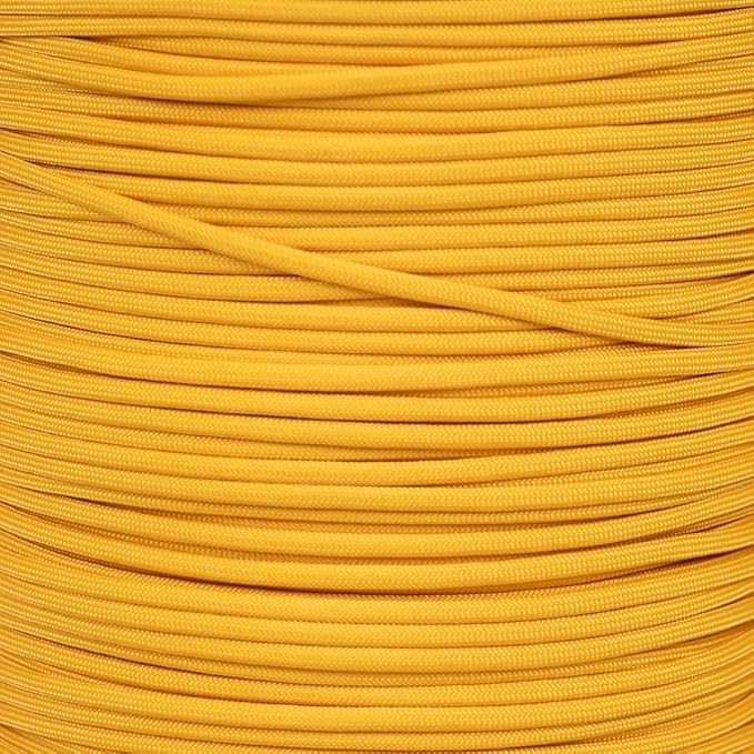 Paracord Planet Yellow 550 Paracord – 7 Strand Type III Paracord for Camping, Crafting, Utility and More – Airforce (25 ft)