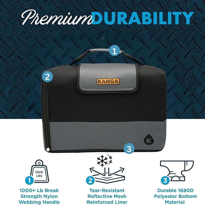Kanga Insulated Cooler Bag - Soft Cooler Bag - Can Beer and Seltzer Drink Cooler - Insulated and Durability Tested - Kanga Kase Mate