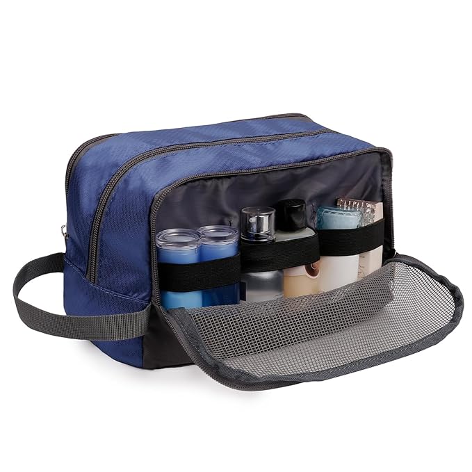 Toiletry Bag for Men Hanging Dopp Kit Water Resistant Shaving Bag Small Toiletry Bag for Traveling (royal blue)