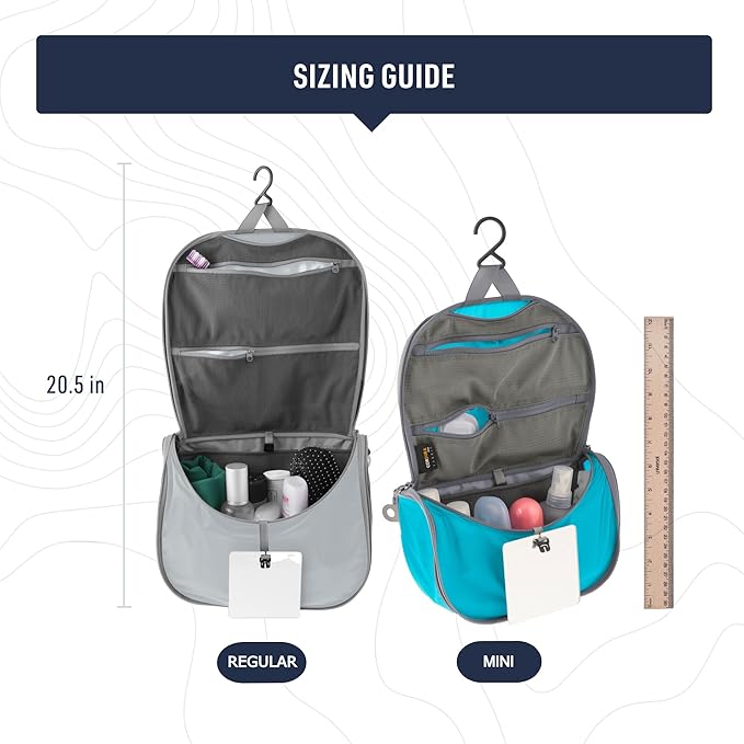 Sea to Summit TravellingLight Hanging Toiletry Bag, Travel Organizer for Men and Women