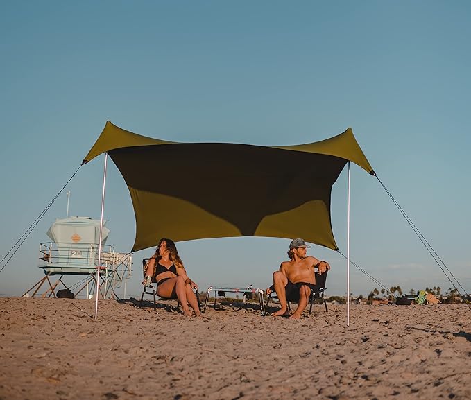 Neso Tents Grande Beach Tent, 7ft Tall, 9 x 9ft, Reinforced Corners and Cooler Pocket