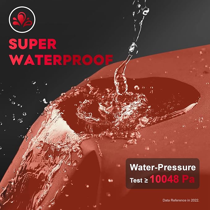 Comnova Charcoal Kettle Grill Cover - Heavy Duty Waterproof BBQ Cover for 18 Inch Weber Original Charcoal Kettle, Cuisinart and More