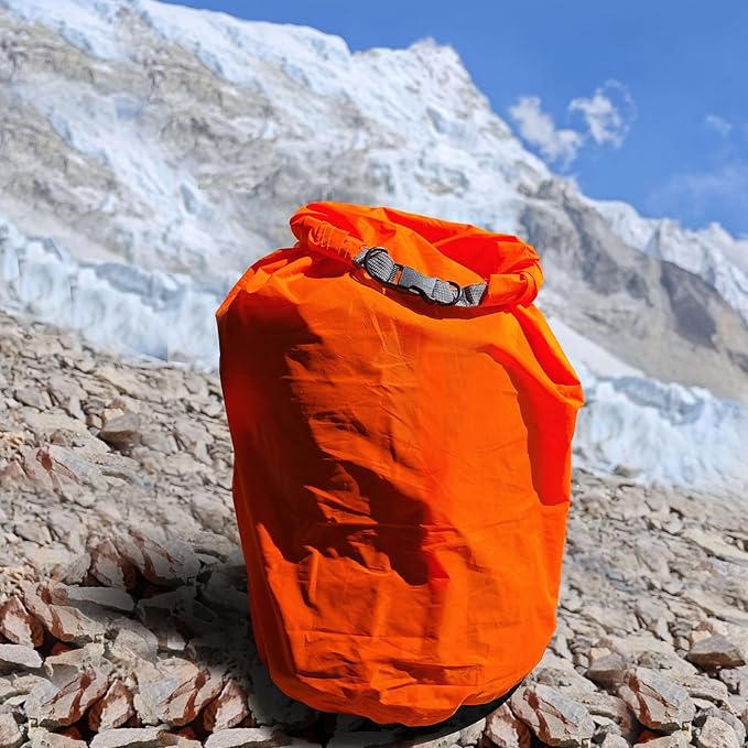 Dry Bag Set, Waterproof Small Lightweight Dry Bags for Paddle Board Kayaking, Fishing, Camping (Orange, 70L 2Pack)