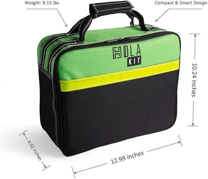 HolaKit 78-Piece Car Emergency Kit - Comprehensive Roadside Assistance Kit with Jumper Cables, Portable Air Compressor, Tow Straps, First Aid Kit, and Essential Safety Tools for Men and Women