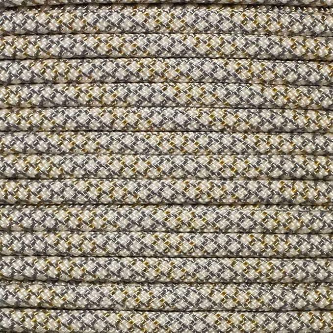 Paracord Planet Holiday Colors 550 Paracord – Great for DIY, Bracelets, and Lanyards – Gold Mine (1,000 Feet)