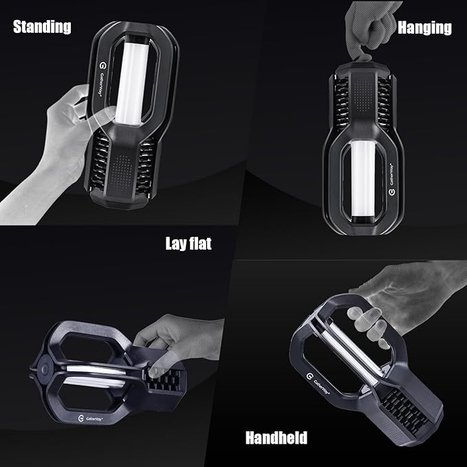 Rechargeable LED Camping Lantern - Free-Grip Design,4 Modes,IP65 Waterproof,3000K Warm Glow, Lightweight Portable Outdoor Light,Emergency Tent Light for Hiking,Backpacking & Home Use