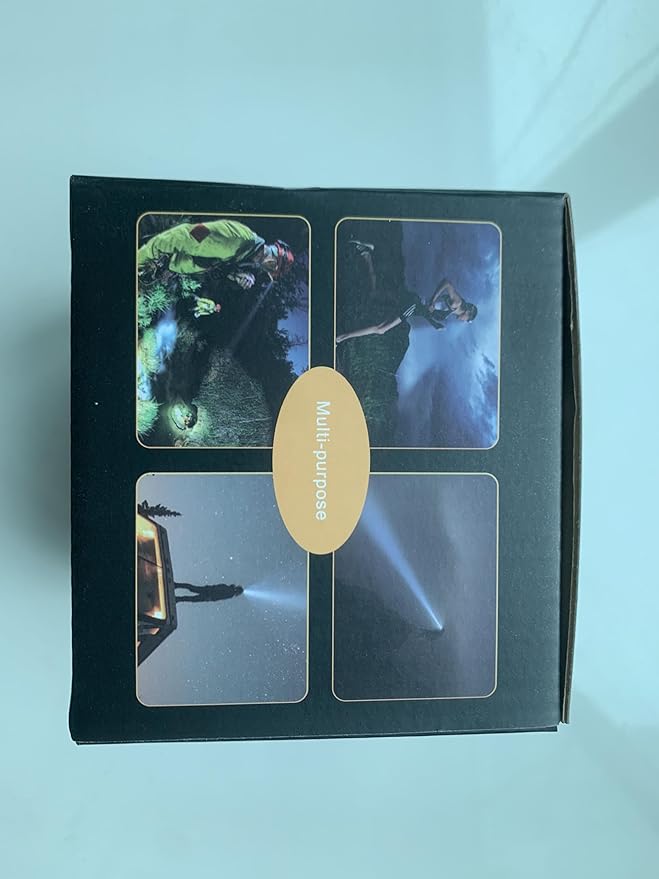 BORUIT RJ-3000 LED Rechargeable Headlamp with Red Light Super Bright 5000 Lumens Hunting Head Lamp 3 Mode Waterproof Head Light for Adult Fishing Camping Headlight Gear