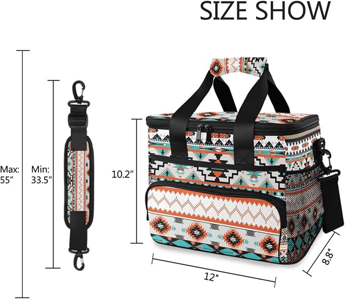 Cooler Bag Insulated Picnic Bag Large Lunch Box Reusable Tote Bag Soft Sided Portable Beach Cooler Grocery Camping