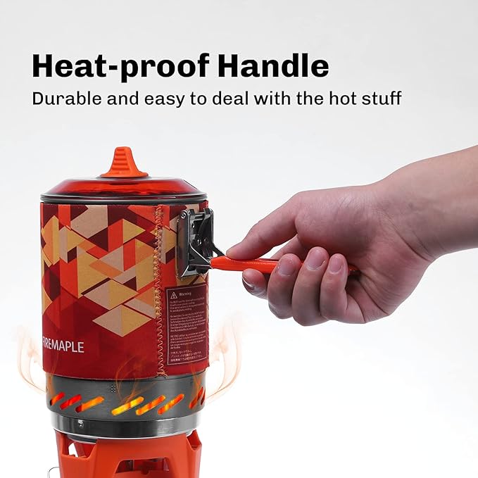 Fire-Maple Fixed Star X2 Backpacking and Camping Stove System Outdoor Propane Camp Cooking Gear Portable Pot Jet Burner Set Ideal for Hiking, Trekking, Fishing, Hunting Trips and Emergency Use