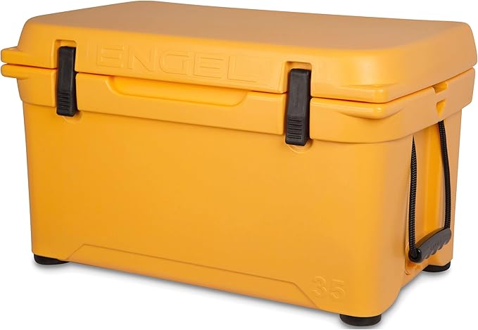 Engel Coolers ENG35 Cooler | 36 Can High Performance Durable Seamless Rotationally Molded Ice Box for Camping, Hunting, and Fishing