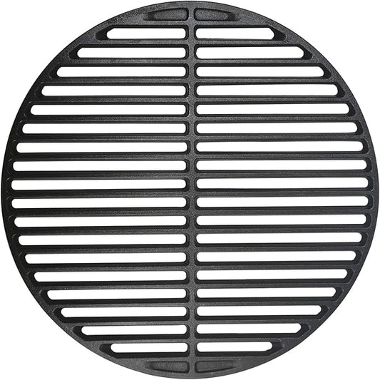 15.5" Round Cast Iron Cooking Grid for Medium Big Green Egg Accessories, Grate Grids Grate Fire Pit for BGE Grill Dome Char-Griller or Same Size Charcoal Grill