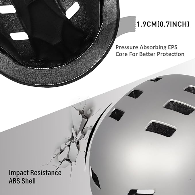 Bike Helmet 3 Sizes for Teenager Kids Youth Adults,Bavilk Skateboard Helmet Adjustable Multi-Sport Bicycle Cycling Scooter Roller Skate Inline Skating Rollerblading for Girls Boys Women Men Teen