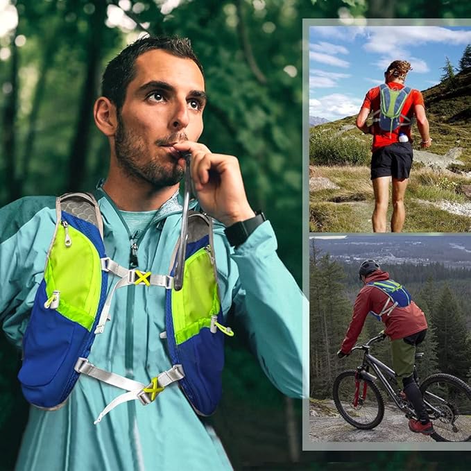 Hydration Pack Backpack,IX INOXTO Running Hydration Vest with 1.5L ( 50 oz) Water Bladder for Men Women,Lightweight Water Backpack for Hiking Cycling Climbing Camping