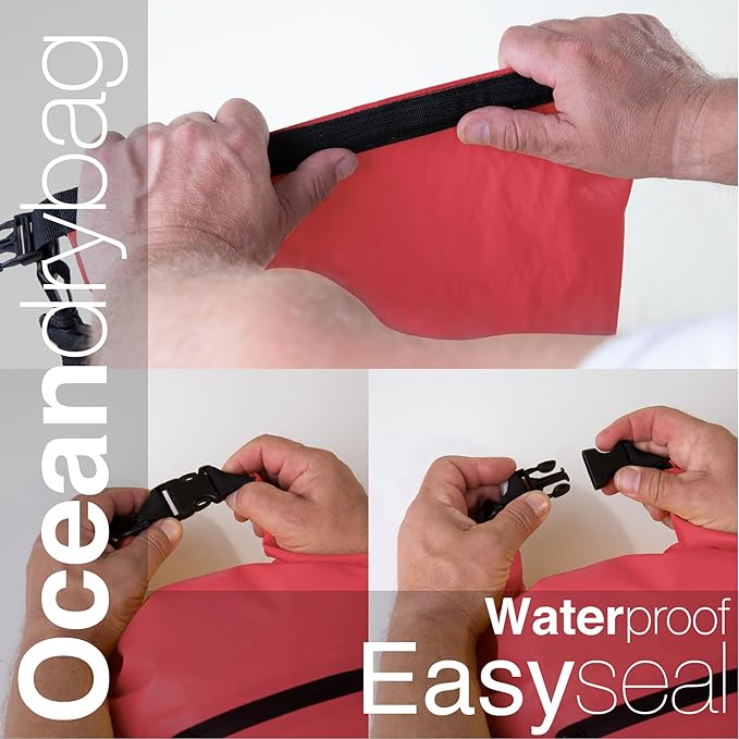 Oceandrybag - Waterproof Dry Bag Backpack - Floating Dry Sack Portable for Kayaking, Beach, Rafting, Boating, Hiking, Camping, Fishing with Waterproof Phone Case