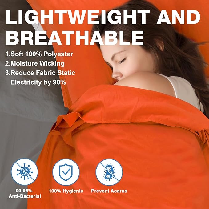 Sleeping Bag Liner, Travel Sheets & Adult Sleep Sack, Ultralight and Portable Summer Sleeping Bag - Ideal for Backpacking, Hotels and Hostels, Business Trips, Camping