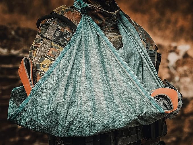 RHINO RESCUE First Aid Splint 36" X 4.3" Orange-Gray, Keep Bones in Position (4, Folded)