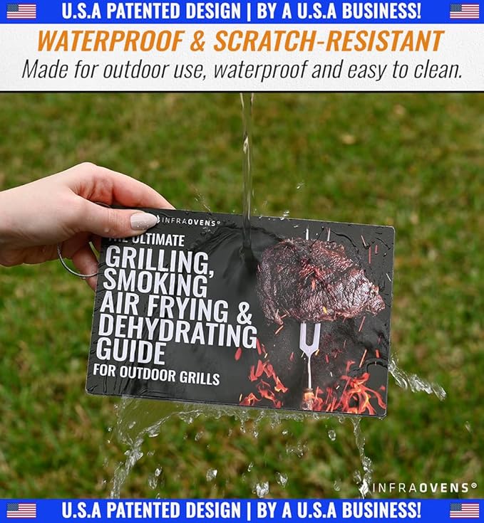 Stainless Steel Rack Set for Ninja Woodfire Outdoor Grill and Smoker with Waterproof Cooking Guide Accessory OG701 OG751 7-in-1 Wood Fire Electric Air Fryer Accessories, Dishwasher Safe by INFRAOVENS