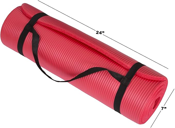 Foam Sleeping Pad - Lightweight 0.5-Inch Mat for Camping, Cots, Tents, Backpacking, and Yoga - Non-Slip and Waterproof with Handle by Wakeman