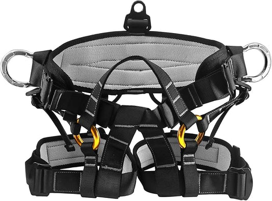 NewDoar Climbing Harness, Mountaineering Rock Climbing Harness, Half Body Harness for Rappelling Fire Rescuing Tree Climbing