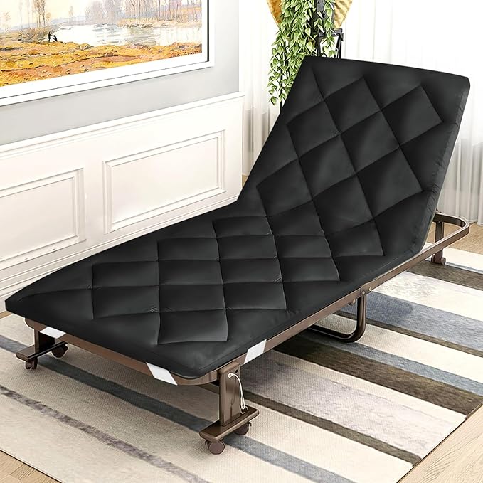 Cot Mattress Pad (Improved Thickness) Quilted Cot Pads for Camping, Sleeping Mattress Topper 30" X 75" for Camp/Rv Bunk/Narrow Twin Beds