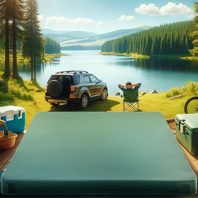 Sleeping Pad for Adults, Comfortable Thick Floor Sleeping Mats for Car Truck Tent with Removable Travel Bag