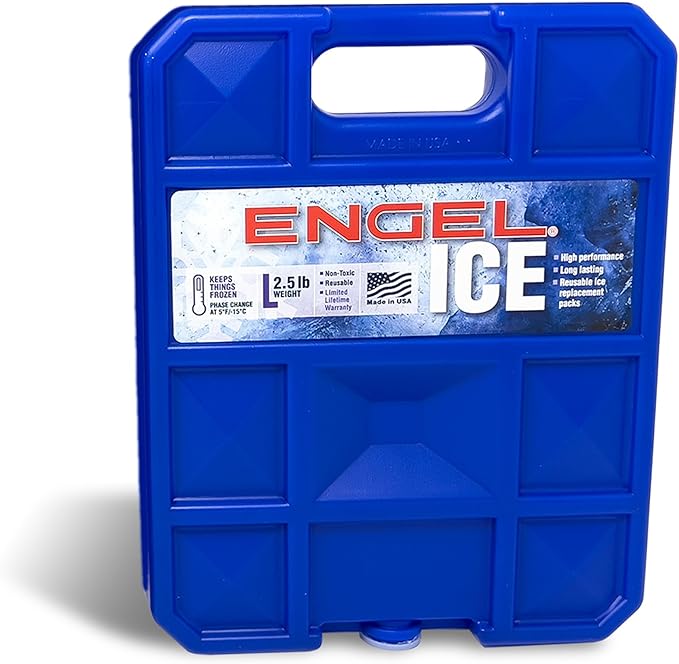 ENGEL 32°F Cooler & 5°F Freezer Packs - Made in The USA - Ice Packs for Boating, Fishing, Camping & Food Storage. The Perfect Non-Toxic Safe Replacement for Regular Ice or Dry Ice.