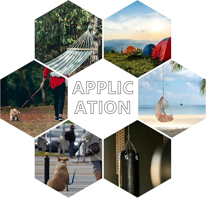 40 Pcs 3 Inch Spring Snap Hook Carabiners,M8 5/16 Inch Snap Hooks,Holding Capacity Spring Clips for Hammock Swing Outdoor Travel