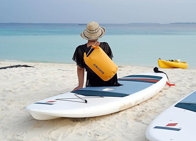 MARCHWAY Floating Waterproof Dry Bag Backpack 5L/10L/20L/30L/40L, Roll Top Sack Keeps Gear Dry for Kayaking, Rafting, Boating, Swimming, Camping, Hiking, Beach, Fishing