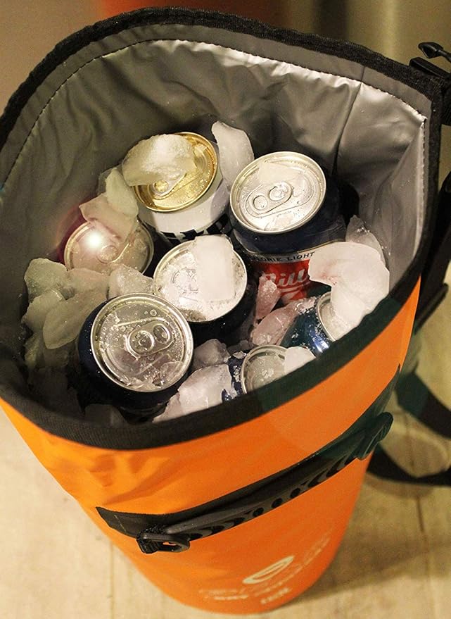 Insulated Dry Bag Floating Cooler – 10L / 15L / 25L Roll Top, Leak Proof, Waterproof, Collapsible, with Padded Shoulder Strap - Perfect for Kayaking Fishing Beach