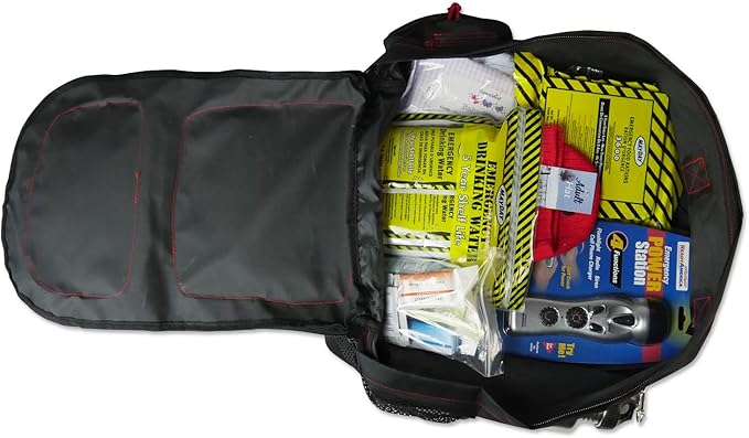 Ready America 72 Hour Elite Emergency Kit, 1-Person, 3-Day Backpack, Includes First Aid Kit, Survival Blanket, Emergency Food, Portable Disaster Preparedness Go-Bag for Earthquake, Fire, Flood