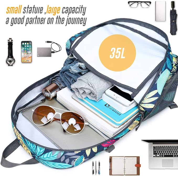 35L Lightweight Packable Backpack Waterproof Durable Hiking Travel Backpack Daypack