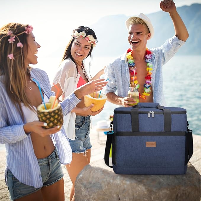 Lifewit Cooler Bag 30/50/60 Cans Collapsible and Insulated Large Lunch Bag Leakproof Soft Cooler Portable Tote for Camping/BBQ/Family Outdoor Activities