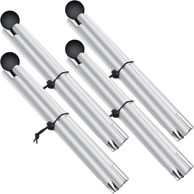 BOTINDO Tent Poles Replacement, Canopy for Beach Accessories 6.5 Feet Extra Poles for Camping, Hiking, Backpacking, Parties (2)