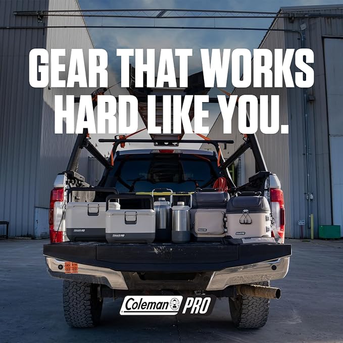 Coleman Pro 17-Quart Insulated Hard Cooler Lunchbox Portable Rugged Durable with TempLock FX Insulation & Anchor Points for Secure Transportation