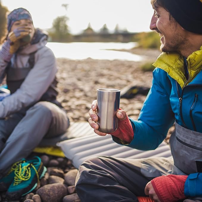 WACACO Pipamoka Portable Coffee Maker, Coffee brewer, All-in-one Vacuum Pressured,Insulated Travel Mug, Hand Powered and Filter Pressure Brewer, Stainless Steel Thermo Cup, 10 fl oz