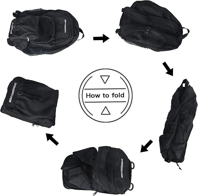 35L Foldable Waterproof Backpack For Outdoor Sports Travel Inside Wet Clothes Compartment Packable For Multiple