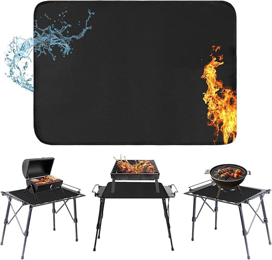 24x31 Inches Heat Resistant Mats for Countertop, Fireproof, Waterproof & Oil Proof Grill Mat to Protect Prep Tables, Outdoor Grills, Fireplaces & More Durable BBQ Mat