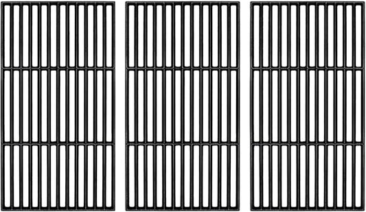 Hisencn Cooking Grates for Home Depot Chargriller 1624 Smokin' Champ Charcoal Grill Horizontal Smoker, Cast Iron Solid Rod Grill Cooking Grid Replacement Parts, 19 1/2 inch, 3 Pack